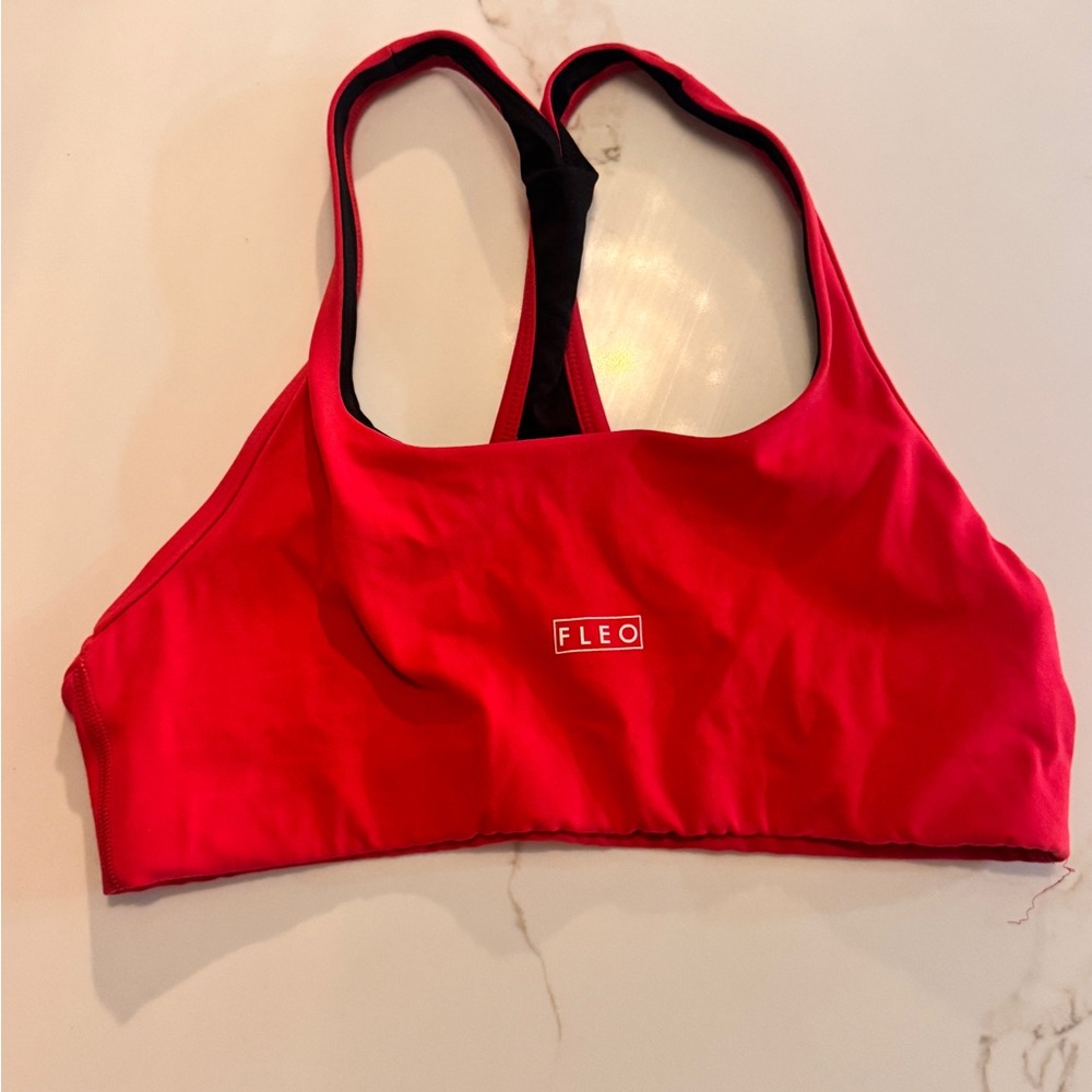 Fleo Vibrant Red Sports Bra